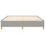 vidaXL Cadre de lit sans matelas gris clair 180x200 cm tissu