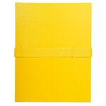 Chemise Extensible Balacron Sans Rabat Sangle Scratch - 24x32cm - Jaune - X 10 - Exacompta