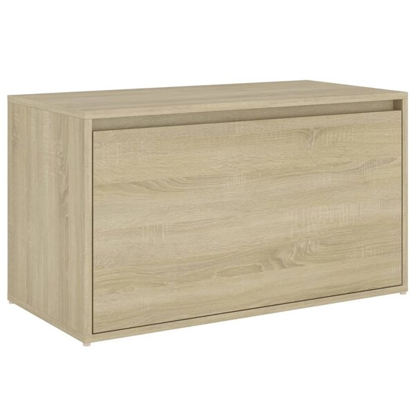 Banc banquette d'entrée 80 x 40 x 45 cm chêne sonoma aggloméré 02_0010784
