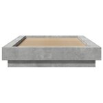 vidaXL Cadre de lit sans matelas gris béton 75x190 cm