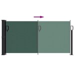 vidaXL Auvent latéral rétractable vert foncé 100x500 cm