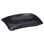 vidaXL Lavabo Noir 50x35x10 cm Marbre