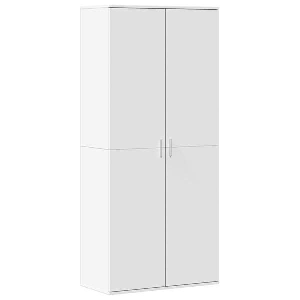 vidaXL Armoire à chaussures Blanc 80x39x178 cm Bois d'ingénierie