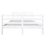 vidaXL Cadre de lit sans matelas blanc bois massif 140x190 cm