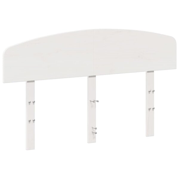 vidaXL Tête de lit blanc 135 cm bois massif de pin