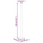 vidaXL Auvent latéral rétractable Rouge 220x1000 cm