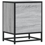 vidaXL Table de chevet sonoma gris 40x31x50 cm bois d'ingénierie