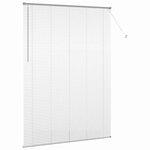 vidaXL Store de Fenêtre avec des rideaux Manuel Argent Aluminium