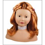 Götz Puppen 1192054 - Tête à coiffer et maquiller  Cheveux roux