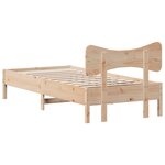 vidaXL Cadre de lit sans matelas 75x190 cm bois de pin massif