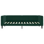 vidaXL Lit de jour avec matelas vert foncé 100x200 cm velours