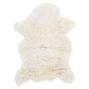 vidaXL Peau de mouton Crème (60-70)x(90-100) cm