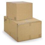 Caisse carton brune double cannelure raja 58x38x38 cm (lot de 10)