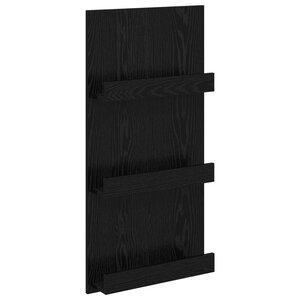 vidaXL Étagère à magazines avec étagère Chêne noir 51 x 11 x 102 cm