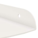 vidaXL Étagère flottante avec étagère 4 Pièces Blanc 15 x 15 x 2 cm
