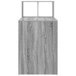 vidaXL Bureau d'écriture Gris Sonoma Bois d'ingénierie  laminate Medium