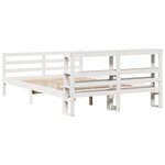 vidaXL Cadre de lit sans matelas blanc 120x200 cm bois de pin massif
