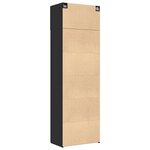 vidaXL Armoire de rangement noir 70x42 5x225 cm bois d'ingénierie