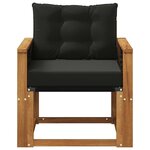 vidaXL Sofa de milieu extérieur Bois d'Acacia Massif Naturel
