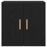 Armoire murale en chêne noir vidaXL - 60x30x60 cm  Fabriquée en bois d'ingénierie