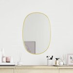 vidaXL Miroir mural Doré 50x35 cm