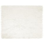 vidaXL Tapis en fausse Tafalla Blanc 200 x 280 cm Polyester