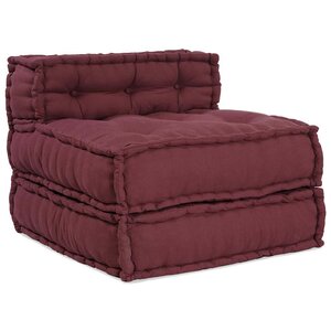 vidaXL Canapé modulaire 4 Pièces Marron tissu