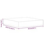 vidaXL Étagères murales 4 Pièces Chêne et blanc 23x23 5x3 8 cm MDF