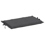 vidaXL Coussin de chaise longue anthracite mélangé 186x58x4 cm tissu