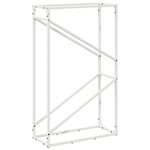 vidaXL Portant de bois chauffage blanc 60x25x100 cm