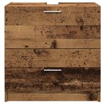 vidaXL Meuble Sous Évier Bois Ancien 59 x 37 x 59 cm Bois d'ingénierie