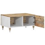 vidaXL Table basse 80x50x40 cm bois de manguier massif