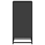 vidaXL Buffet noir 35 5x35x76 cm bois d'ingénierie et métal