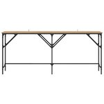 vidaXL Table console Chêne artisanal 180 x 30 x 75 cm