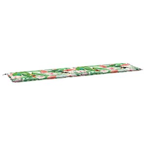 vidaXL Coussin de banc de jardin multicolore 200x50x4 cm tissu