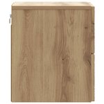 vidaXL Cabinet de chevet mural Chêne artisanal 34 5 x 33 x 40 cm