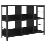 vidaXL Étagère Chêne noir 102 x 32 x 72 5 cm Bois d'ingénierie