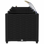 vidaXL Pots de jardin Noir 160 x 40 x 37.5 cm Acier