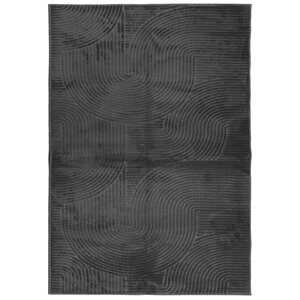 vidaXL Tapis IZA poils courts style scandinave anthracite 120x170 cm