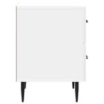 vidaXL Cabinet de chevet Blanc brillant 43 x 34 5 x 47 5 cm