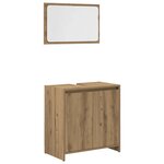 vidaXL Ensemble de meubles salle de bain 3 Pièces bois d'ingénierie