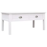 vidaXL Table basse Blanc 100x50x45 cm Bois