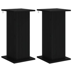 vidaXL Support de Plante 2 pc Noir 30 5 x 30 x 60 5 cm