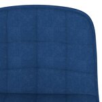 vidaXL Tabourets de bar lot de 2 bleu tissu