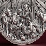 THE NATIVITY Bible Stories 2 Once Argent Coin 2000 Francs Cameroon 2024