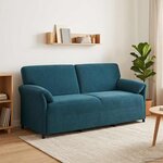vidaXL Sofa 3 places Bleu 198 x 83 x 95 cm Velours