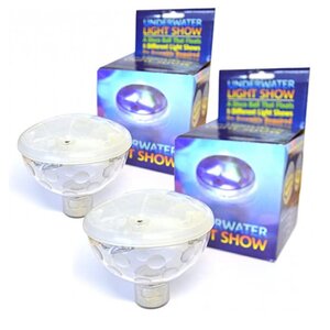 2 lampes de bain flottantes à piles - rouge bleu vert