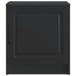 vidaXL Cabinet de chevet 2 Pièces Noir 43 x 34 5 x 47 cm