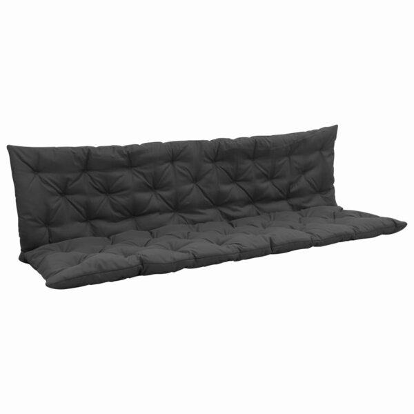 Vidaxl coussin pour balancelle anthracite 200 cm tissu