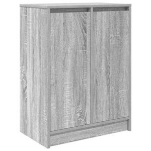 vidaXL Armoire à chaussures sonoma gris 57x34x76 cm bois d'ingénierie